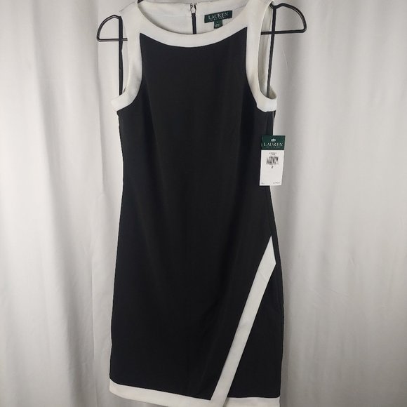 LAUREN RALPH LAUREN - CAPRI TRPICL-MARCOS 2 TONE BLACK/WHITE - Picture 2 of 7